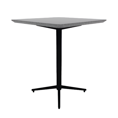 Vaux 30" Round Square Conference Table HPL Top with Knife Edge Glides 36"H