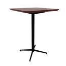 Vaux 30" Round Square Bar Table HPL Top with Knife Edge Glides 42"H