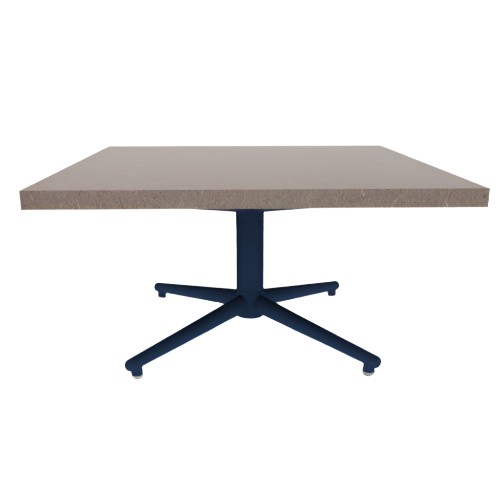 Vaux 30" Square Occassional Table HPL Top with Square Edge Glides 16"H
