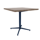 Vaux 30" Square Cafe Table HPL Top with Square Edge Glides 30"H