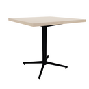 Vaux 30" Square Cafe Table HPL Top with Square Edge Glides 30"H