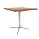 Vaux 30" Square Cafe Table HPL Top with Square Edge Glides 30"H