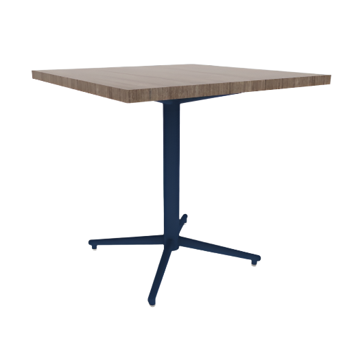 Vaux 30" Square Cafe Table HPL Top with Square Edge Glides 30"H