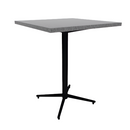 Vaux 30" Square Conference Table HPL Top with Square Edge Glides 36"H