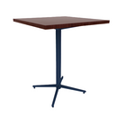 Vaux 30" Square Conference Table HPL Top with Square Edge Glides 36"H