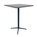Vaux 30" Square Bar Table HPL Top with Square Edge Glides 42"H