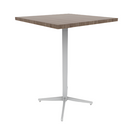 Vaux 30" Square Bar Table HPL Top with Square Edge Glides 42"H
