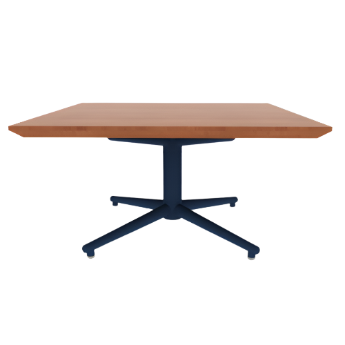 Vaux 30" Square Occassional Table HPL Top with Knife Edge Glides 16"H