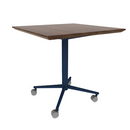 Vaux 30" Square Cafe Table HPL Top with Knife Edge Casters 30"H