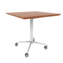 Vaux 30" Square Cafe Table HPL Top with Knife Edge Casters 30"H