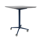 Vaux 30" Square Conference Table HPL Top with Knife Edge Casters 36"H