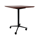 Vaux 30" Square Conference Table HPL Top with Knife Edge Casters 36"H
