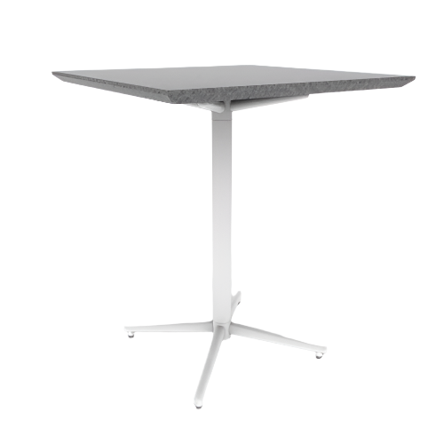 Vaux 30" Square Conference Table HPL Top with Knife Edge Glides 36"H