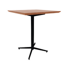 Vaux 30" Square Conference Table HPL Top with Knife Edge Glides 36"H