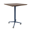Vaux 30" Square Bar Table HPL Top with Knife Edge Casters 42"H