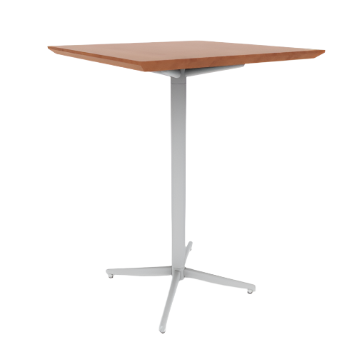 Vaux 30" Square Bar Table HPL Top with Knife Edge Glides 42"H