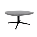 Vaux 30" Squircle Occassional Table HPL Top with Square Edge Glides 16"H