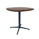Vaux 30" Squircle Cafe Table HPL Top with Square Edge Glides 30"H