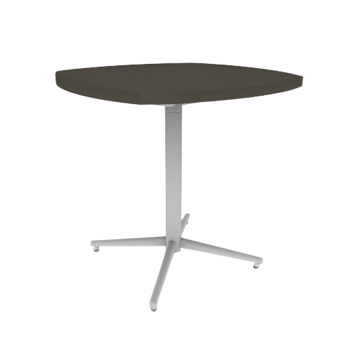 Vaux 30" Squircle Cafe Table HPL Top with Square Edge Glides 30"H