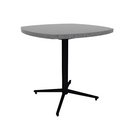 Vaux 30" Squircle Cafe Table HPL Top with Square Edge Glides 30"H