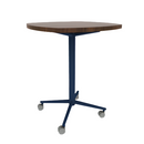 Vaux 30" Squircle Conference Table HPL Top with Square Edge Casters 36"H