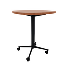 Vaux 30" Squircle Conference Table HPL Top with Square Edge Casters 36"H