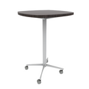 Vaux 30" Squircle Bar Table HPL Top with Square Edge Casters 42"H