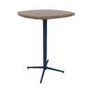 Vaux 30" Squircle Bar Table HPL Top with Square Edge Glides 42"H