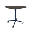 Vaux 30" Squircle Cafe Table HPL Top with Knife Edge Casters 30"H