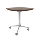 Vaux 30" Squircle Cafe Table HPL Top with Knife Edge Casters 30"H