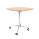 Vaux 30" Squircle Cafe Table HPL Top with Knife Edge Casters 30"H
