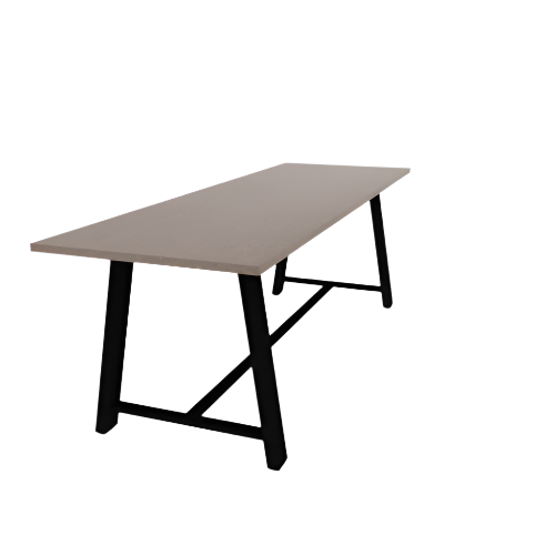 108"W x 36"D x 29"H HPL Standing Height Midtown Collaborative Table