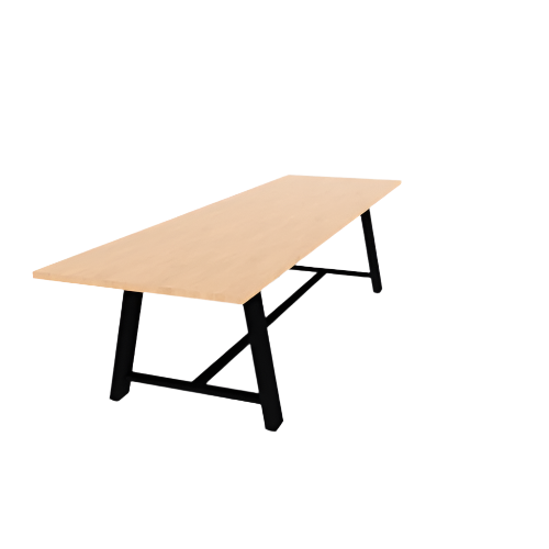 120"W x 36"D x 29"H HPL Standing Height Midtown Collaborative Table