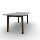 Voodoo 36" x 72" Rounded Rectangle Cafe Table HPL Top with Matching 3MM PVC Square Edge