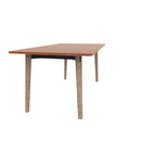 Voodoo 36" x 72" Rounded Rectangle Cafe Table HPL Top with Matching 3MM PVC Square Edge