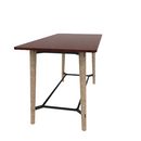 Voodoo 36" x 72" Rounded Rectangle Bar Table HPL Top with Matching 3MM PVC Square Edge