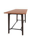 Voodoo 36" x 72" Rounded Rectangle Bar Table HPL Top with Matching 3MM PVC Square Edge