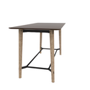 Voodoo 36" x 72" Rounded Rectangle Bar Table HPL Top with Matching 3MM PVC Knife Edge