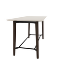 Voodoo 36" x 72" Rounded Rectangle Bar Table HPL Top with Matching 3MM PVC Knife Edge