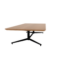 Vaux 36" x 72" Rounded Rectangle Occassional Table HPL Top with Knife Edge Glides 16"H