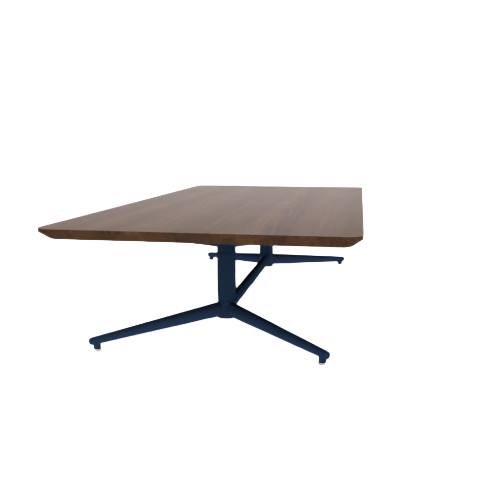 Vaux 36" x 72" Rounded Rectangle Occassional Table HPL Top with Knife Edge Glides 16"H