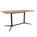 Vaux 36 x 72" Rounded Rectangle Conference Table HPL Top with Knife Edge Glides 36"H