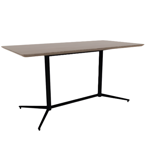 Vaux 36 x 72" Rounded Rectangle Conference Table HPL Top with Knife Edge Glides 36"H