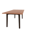 Voodoo 36" x 72" Rectangle Cafe Table HPL Top with Matching 3MM PVC Square Edge