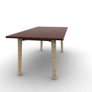 Voodoo 36" x 72" Rectangle Cafe Table HPL Top with Matching 3MM PVC Square Edge