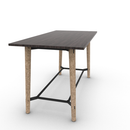 Voodoo 36" x 72" Rectangle Bar Table HPL Top with Matching 3MM PVC Square Edge