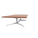 Vaux 36" x 72" Rectangle Occassional Table HPL Top with Square Edge Glides 16"H