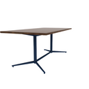 Vaux 36 x 72" Rectangle Cafe Table HPL Top with Square Edge Glides 30"H