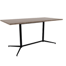Vaux 36 x 72" Rectangle Conference Table HPL Top with Square Edge Glides 36"H