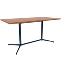 Vaux 36 x 72" Rectangle Conference Table HPL Top with Square Edge Glides 36"H